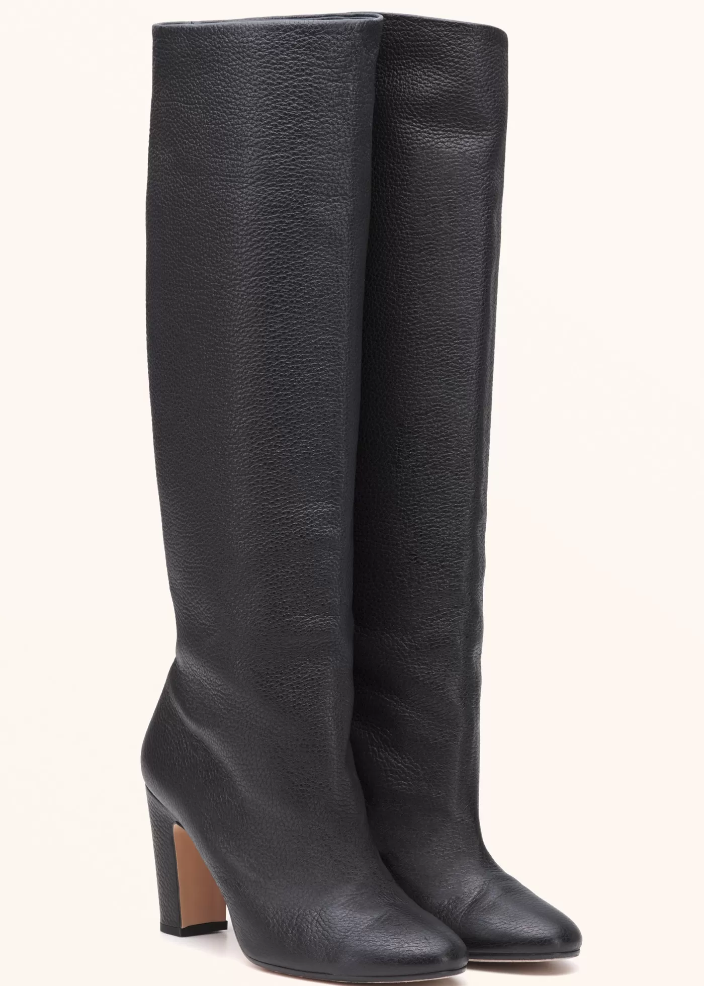 Schuhe-Kiton Stiefel Hirschleder Schwarz